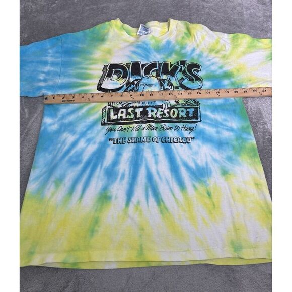 Vintage 90s Dick's Last Resort Short Sleeve T Shirt Men's Size Large Blue - Picture 7 of 10
